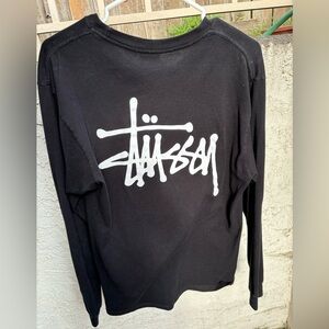 Stussy Long Sleeve Basic T-Shirt Black 2017
